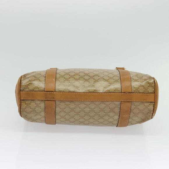 CELINE Macadam Canvas Hand Bag Pvc Beige Gold - Picture 9 of 13